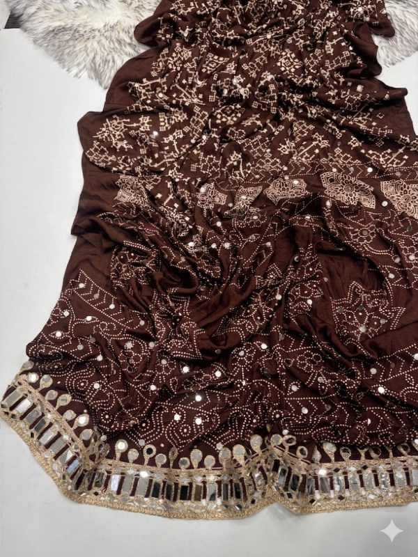 Satin Printed Saree