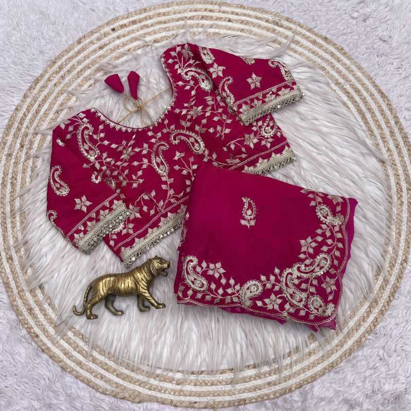 Satin Silk Sequence Saree