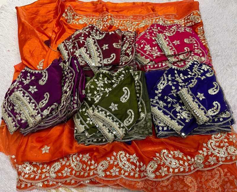 Satin Silk Sequence Saree