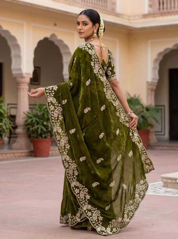 Satin Silk Sequence Saree