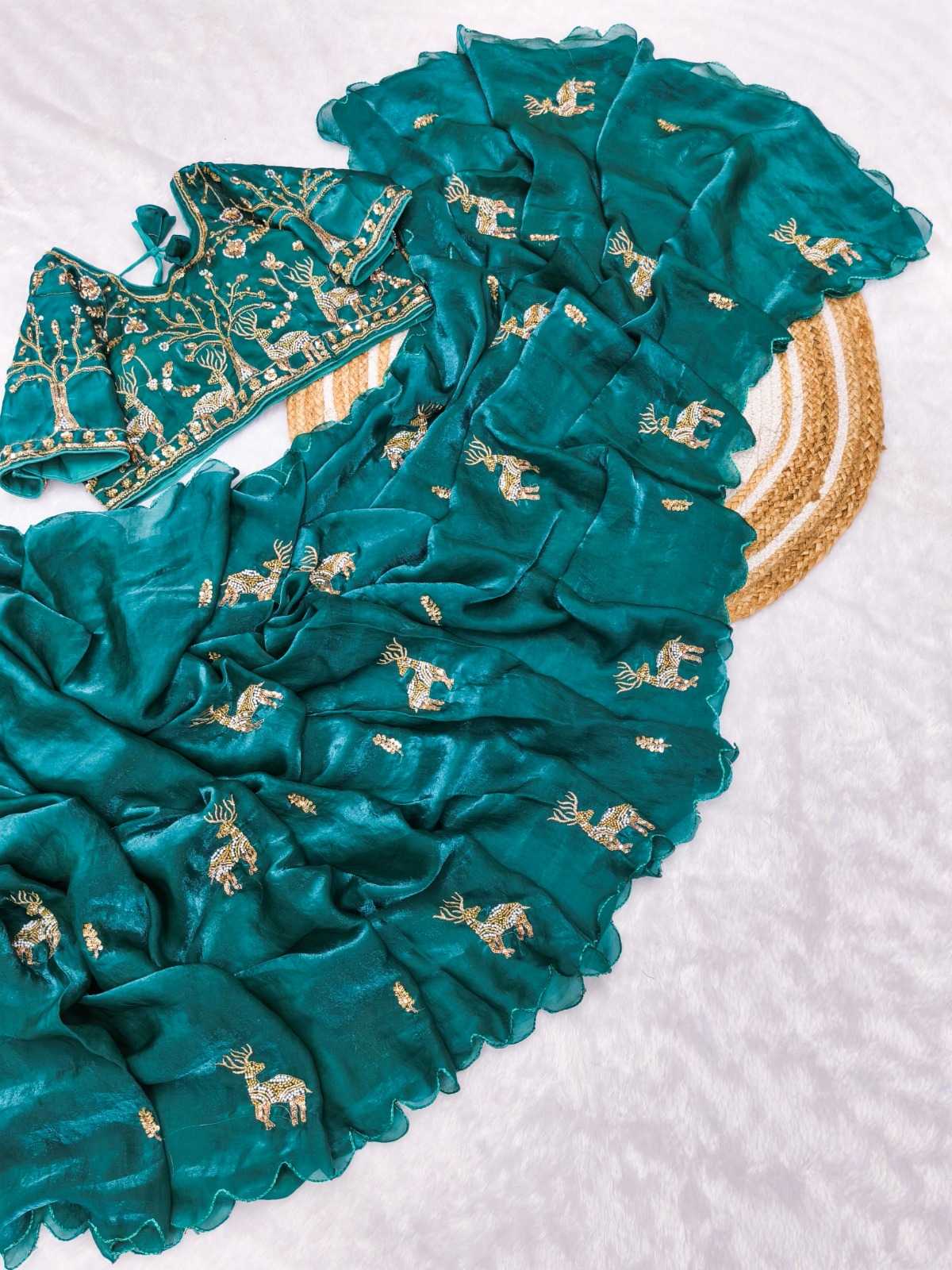 Hiran Satin Silk Soft Saree