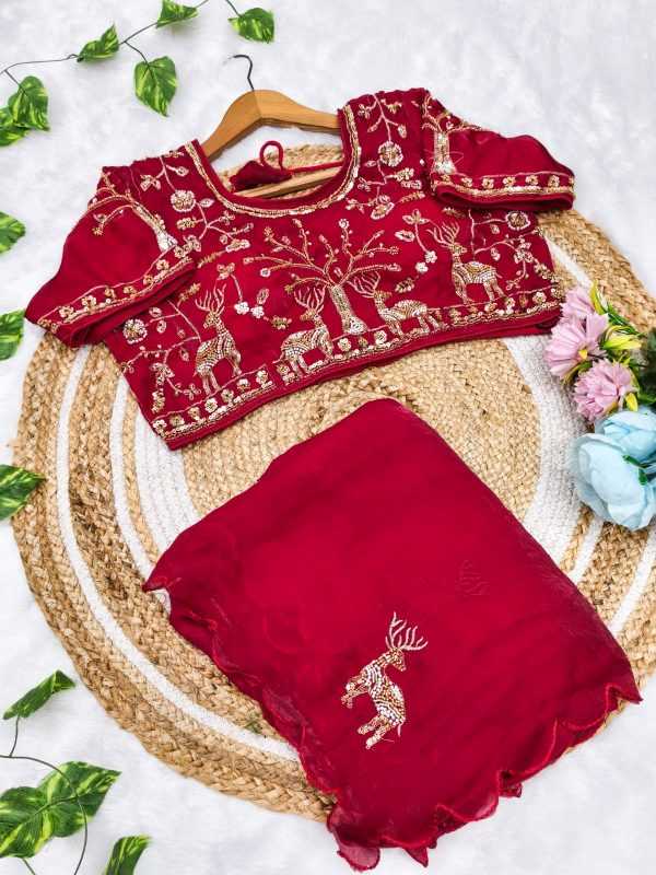Hiran Satin Silk Soft Saree