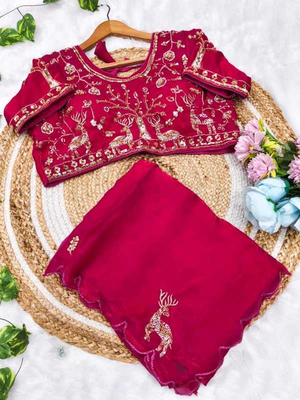 Hiran Satin Silk Soft Saree