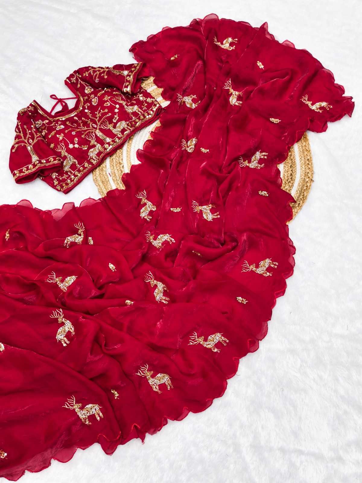 Hiran Satin Silk Soft Saree