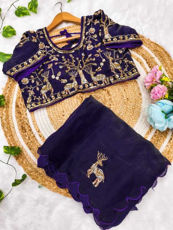 Hiran Satin Silk Soft Saree