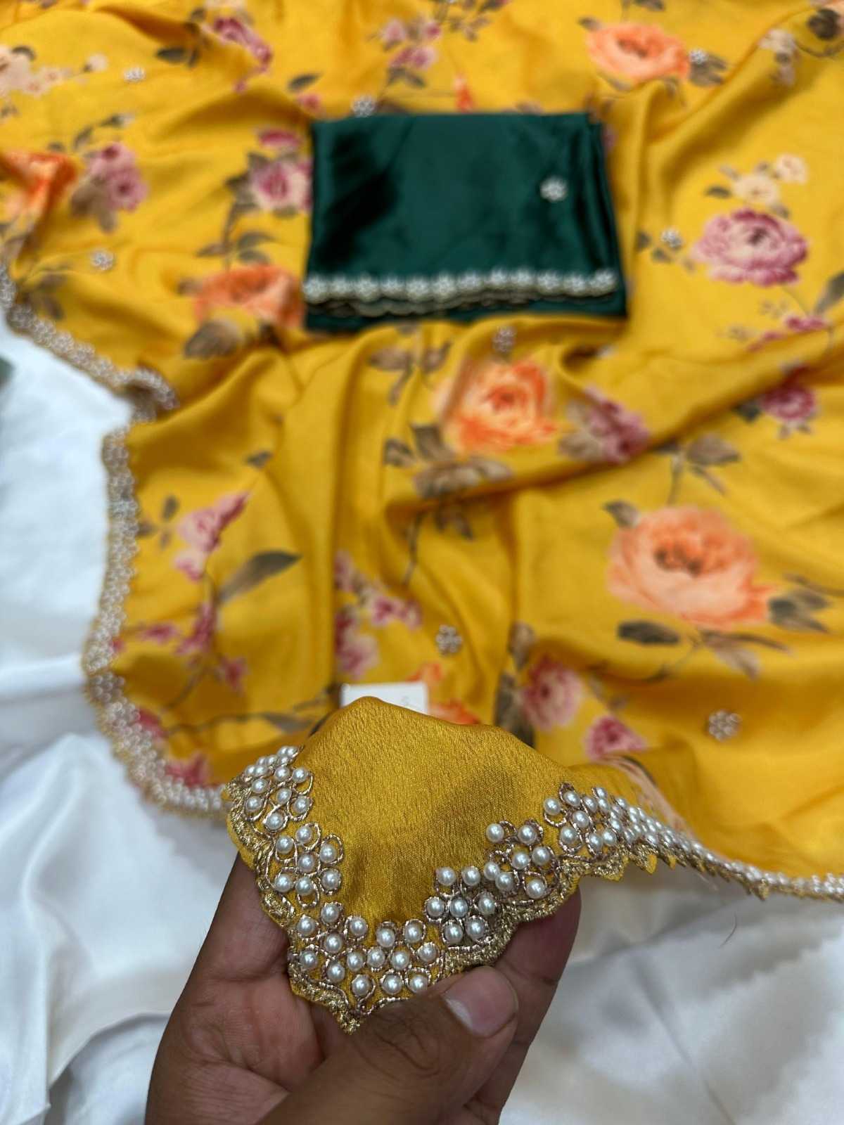 Chinon Printed Saree