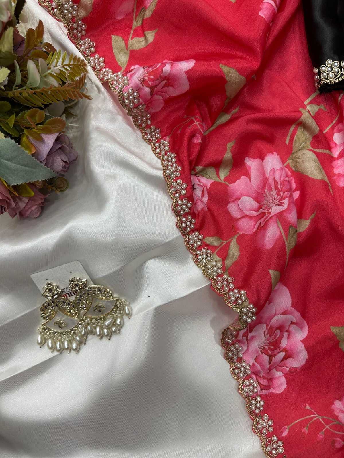 Chinon Printed Saree