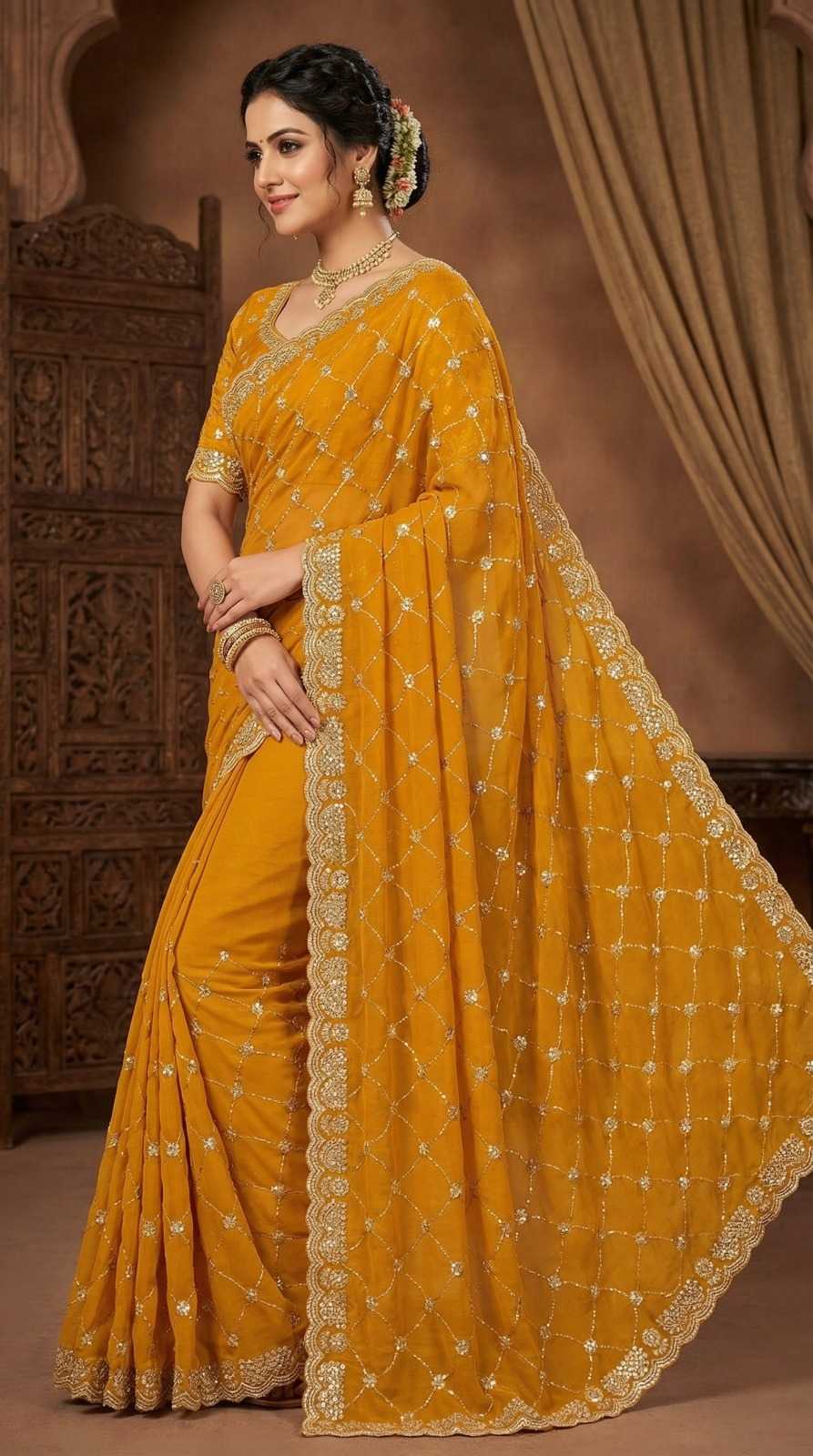 Jyoti Chiffon Designer Silk Saree