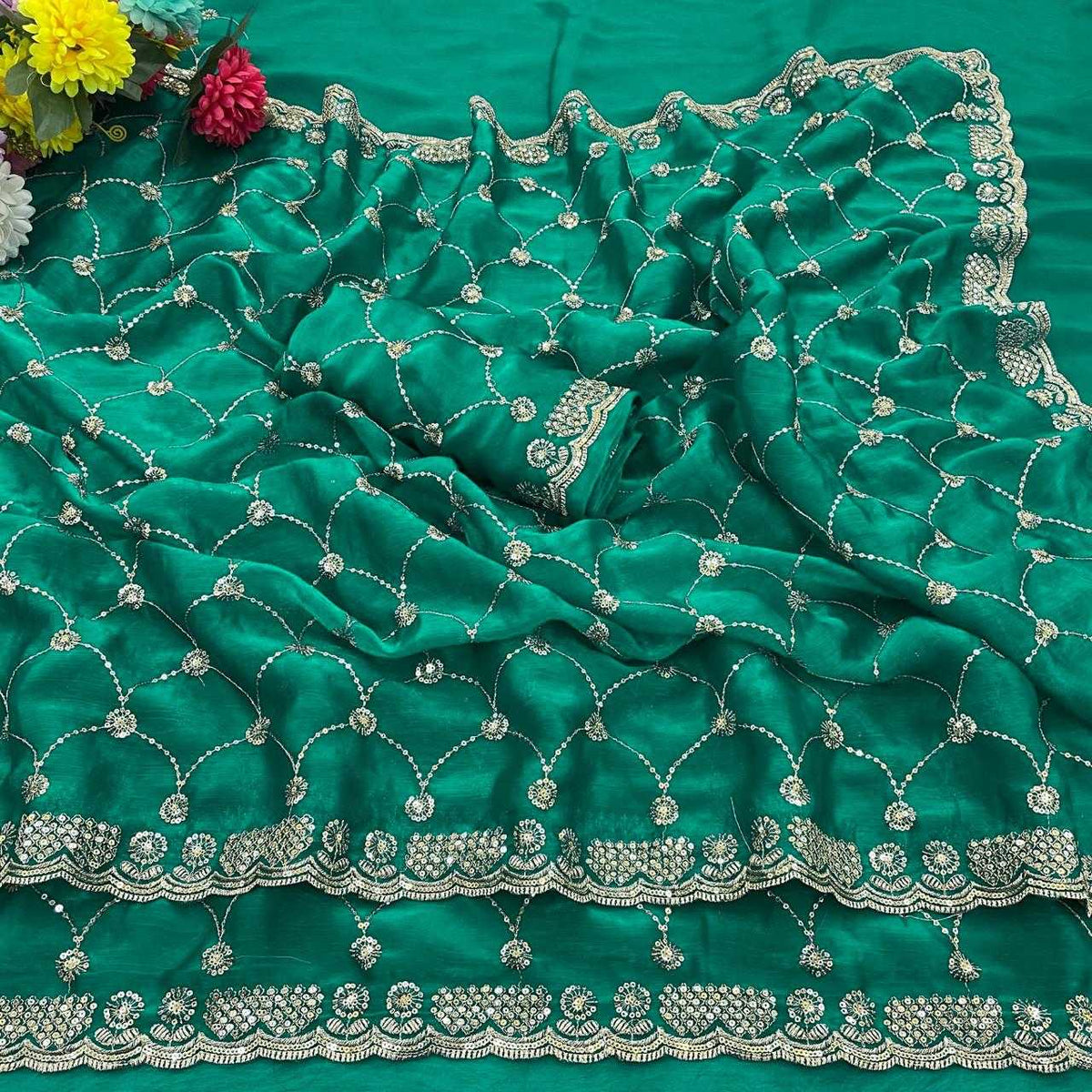 Jyoti Chiffon Designer Silk Saree