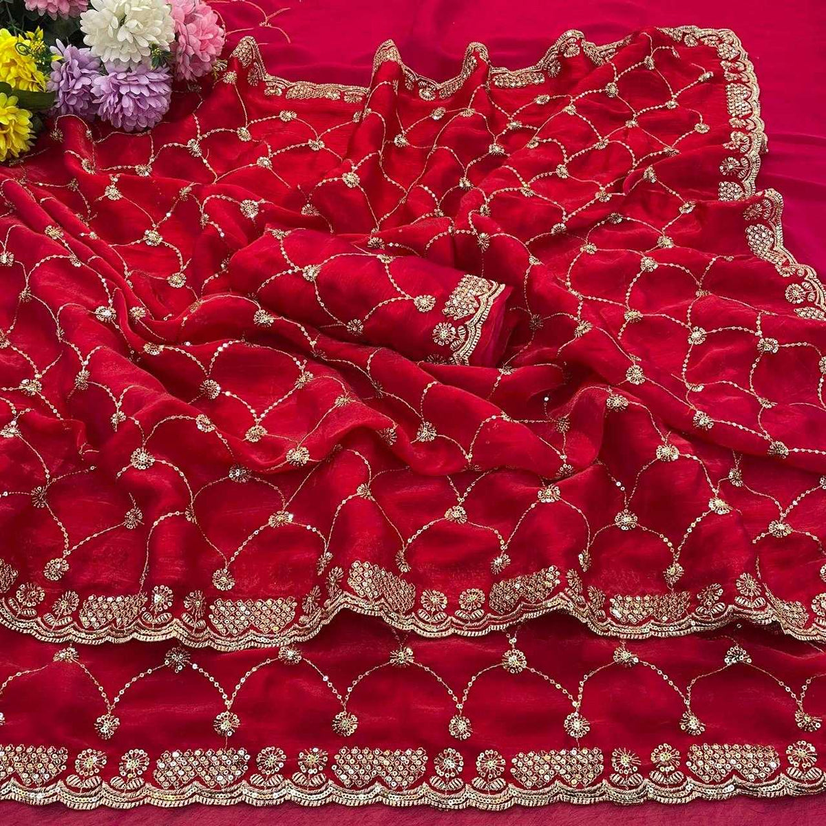 Jyoti Chiffon Designer Silk Saree