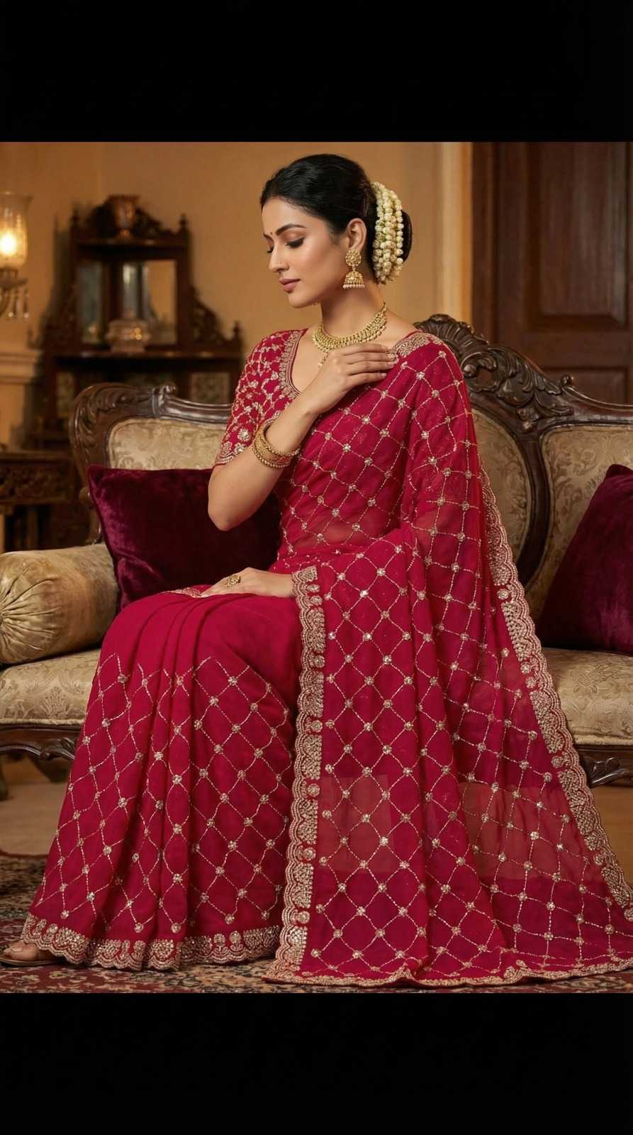 Jyoti Chiffon Designer Silk Saree