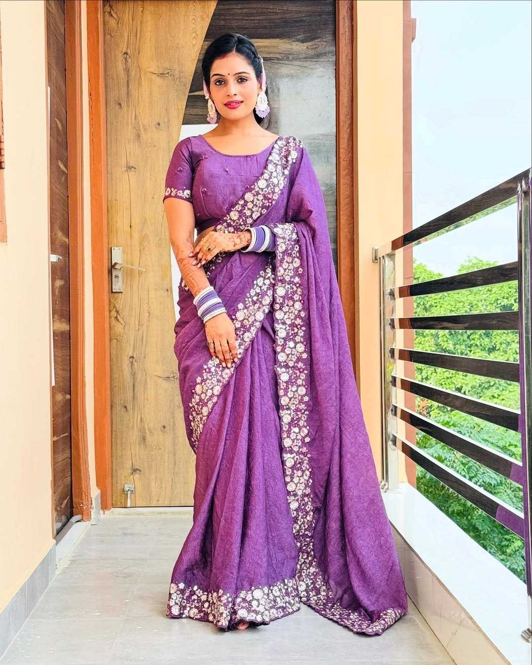 Kamali Crush Silk Designer Saree