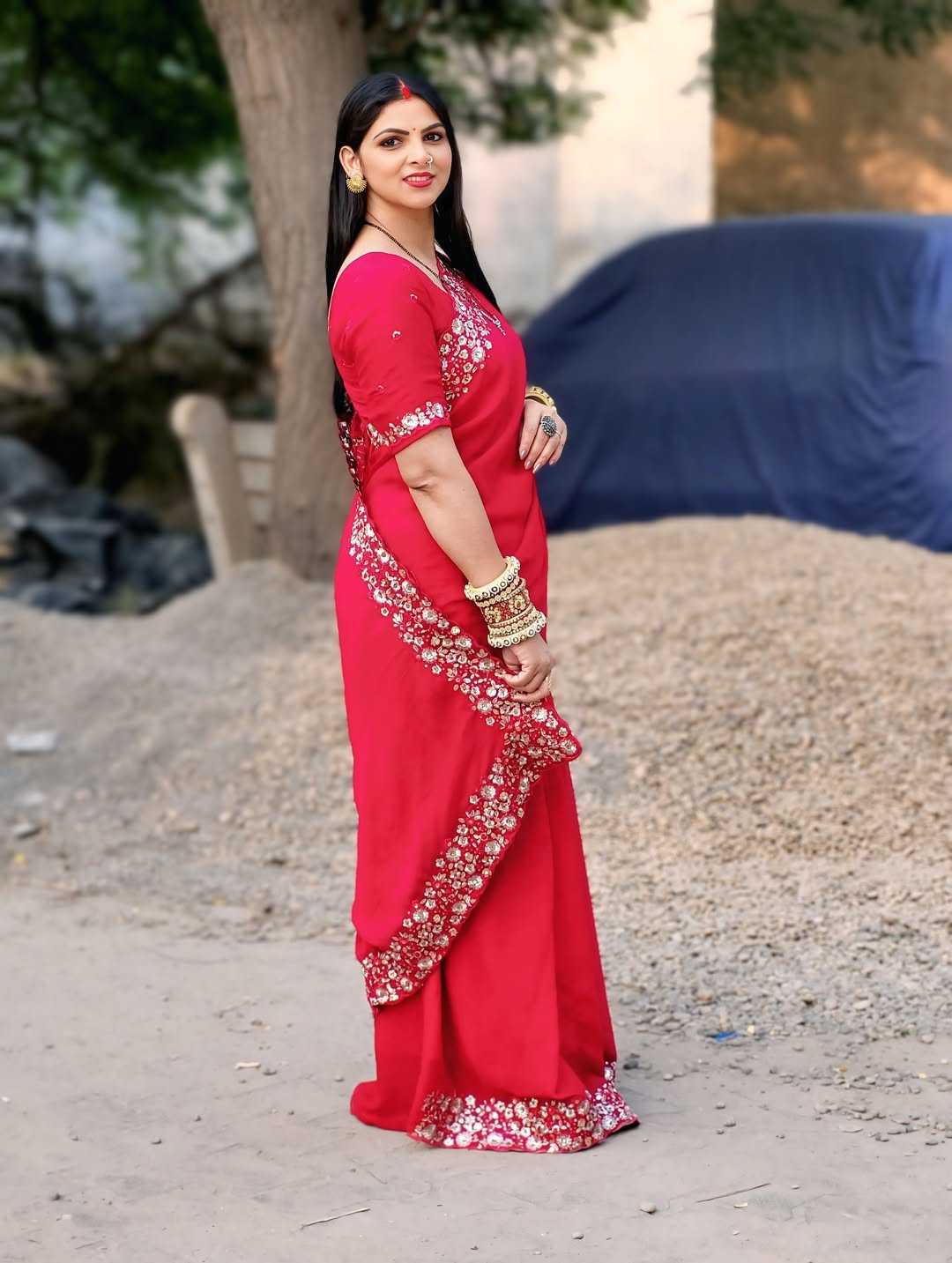 Kamali Crush Silk Designer Saree
