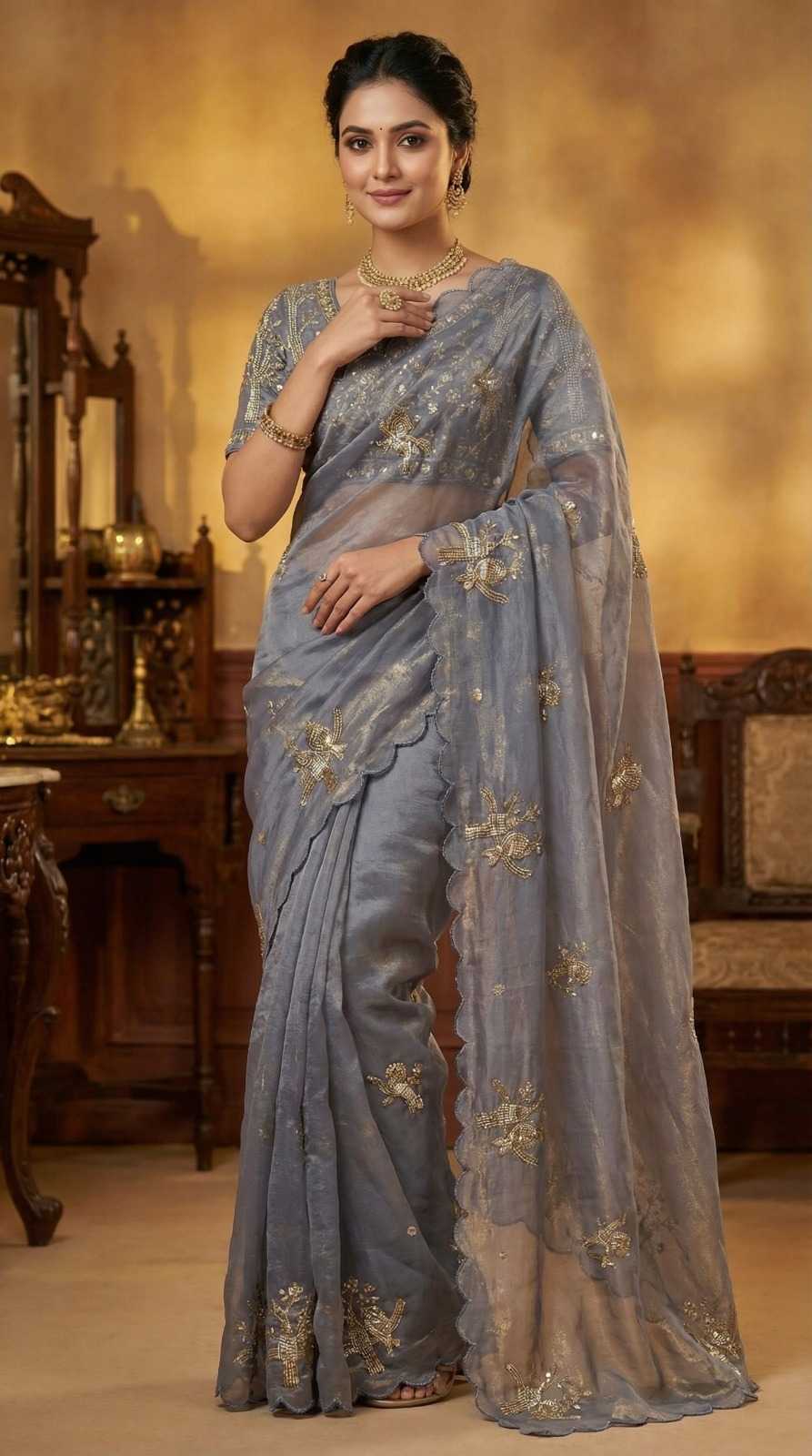 Koyal Satin Silk Soft Saree