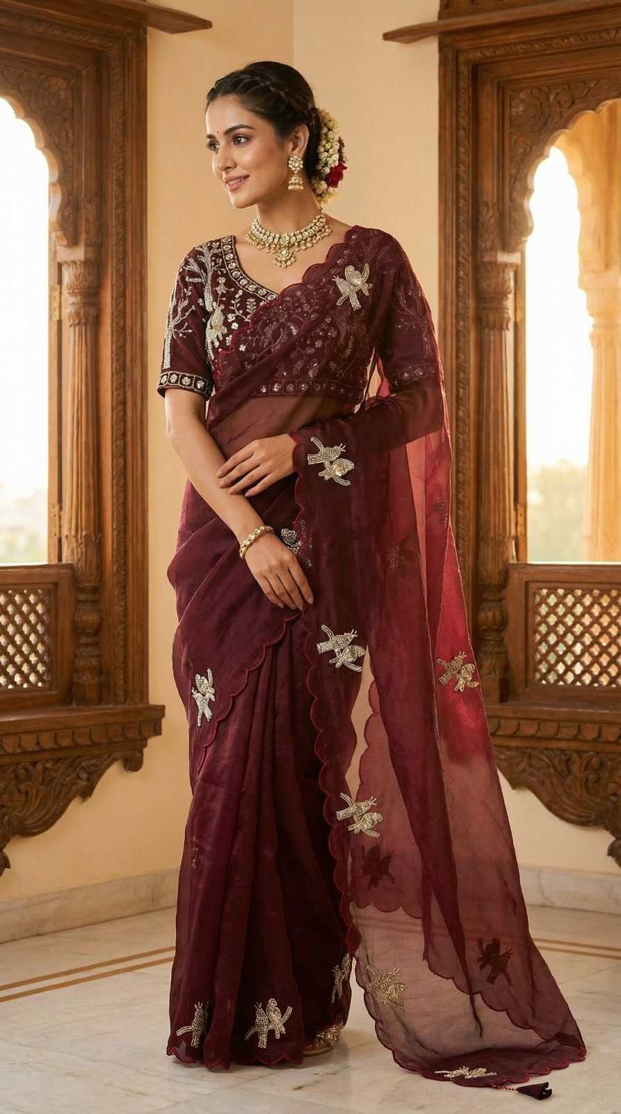Koyal Satin Silk Soft Saree