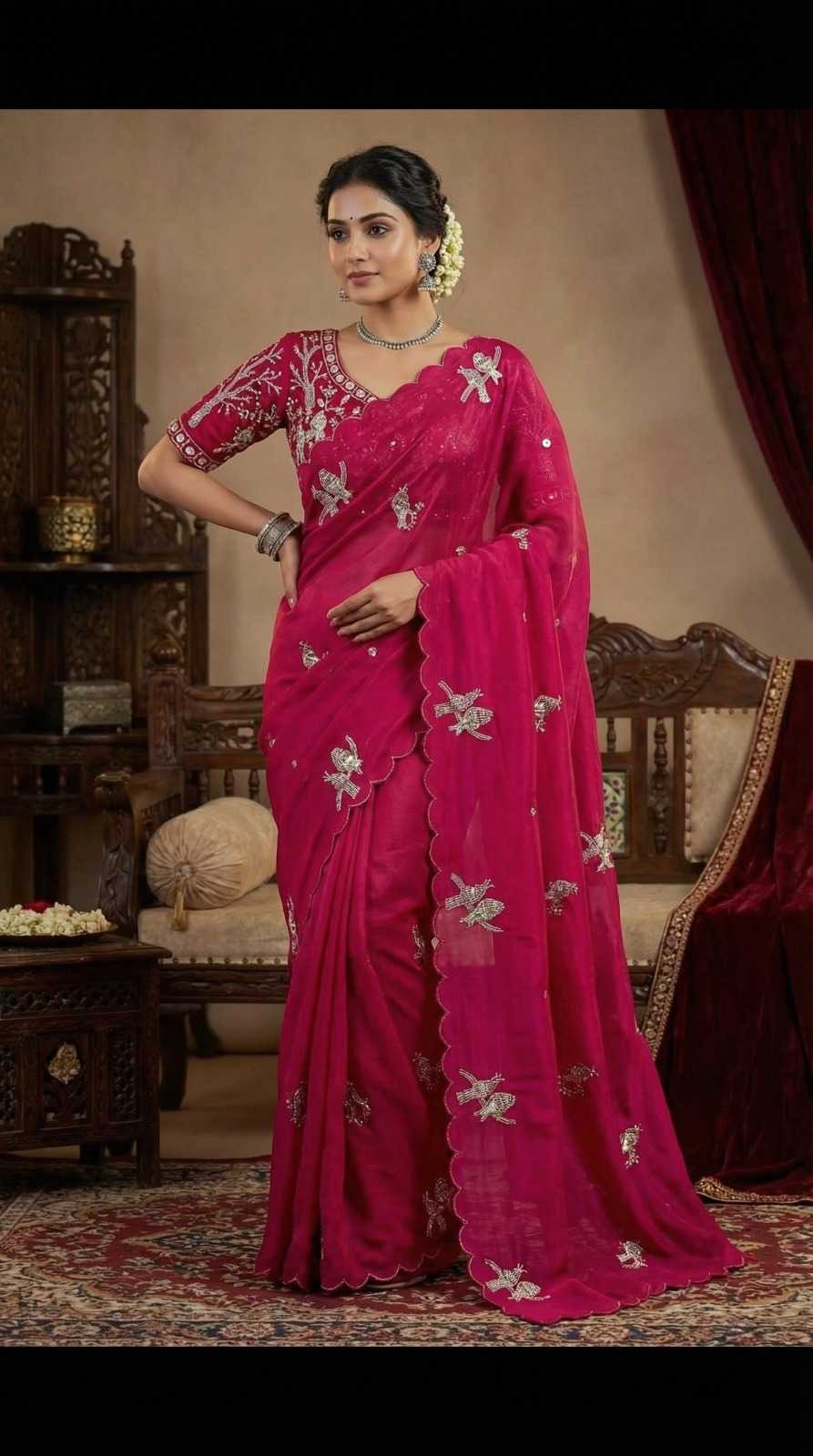 Koyal Satin Silk Soft Saree