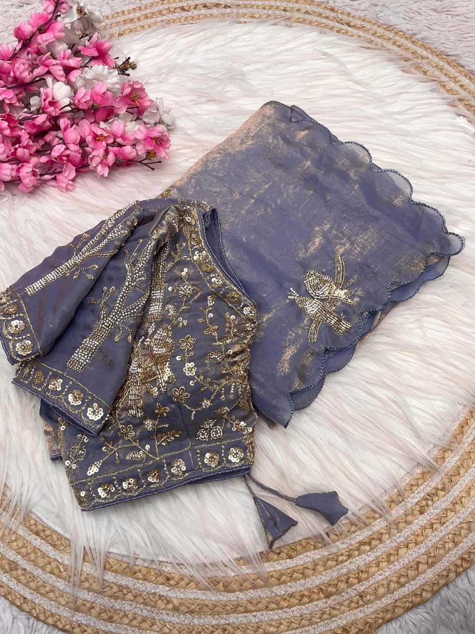Koyal Satin Silk Soft Saree