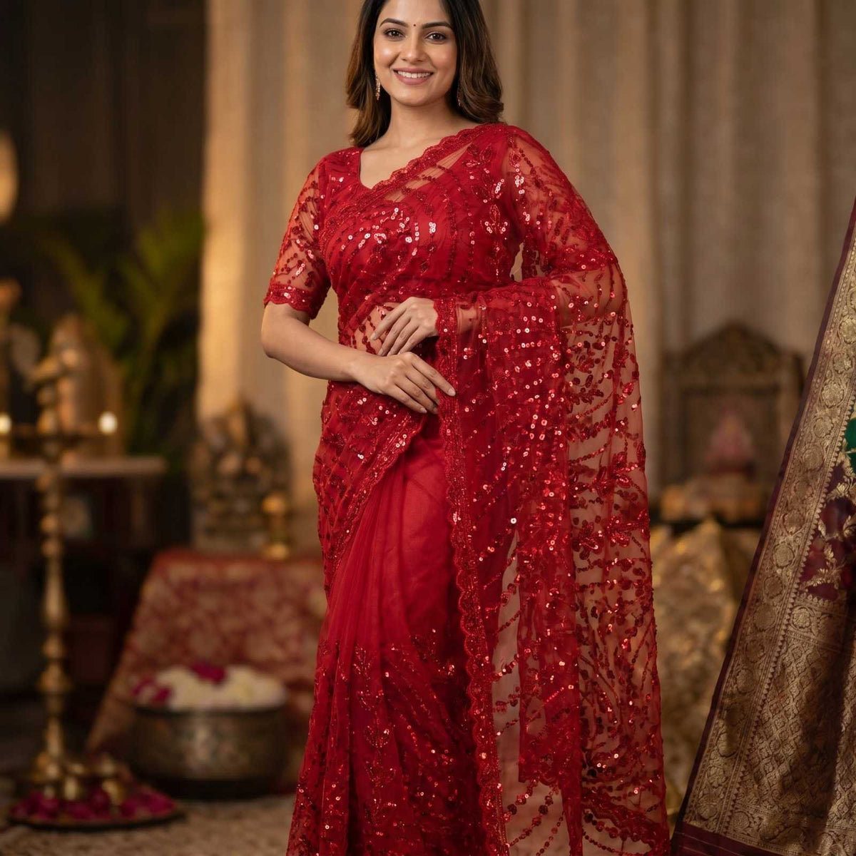 Lekha Soft Net Designer Saree