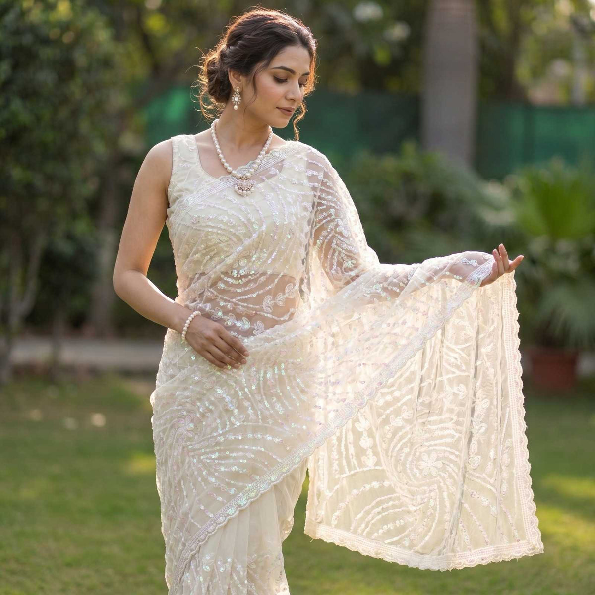 Lekha Soft Net Designer Saree