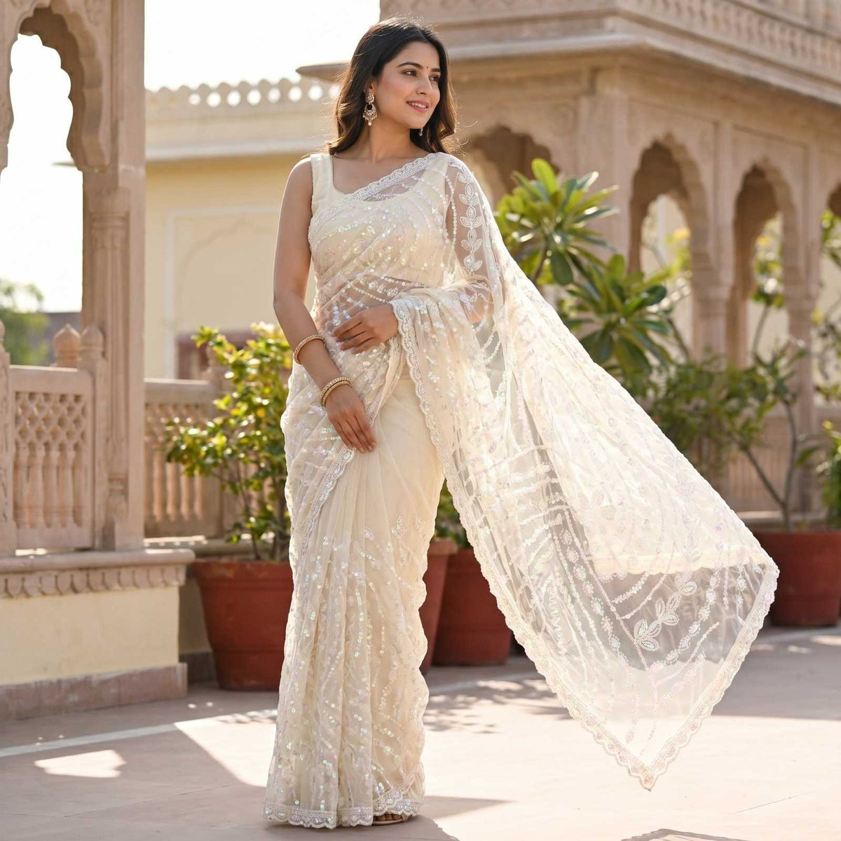 Lekha Soft Net Designer Saree