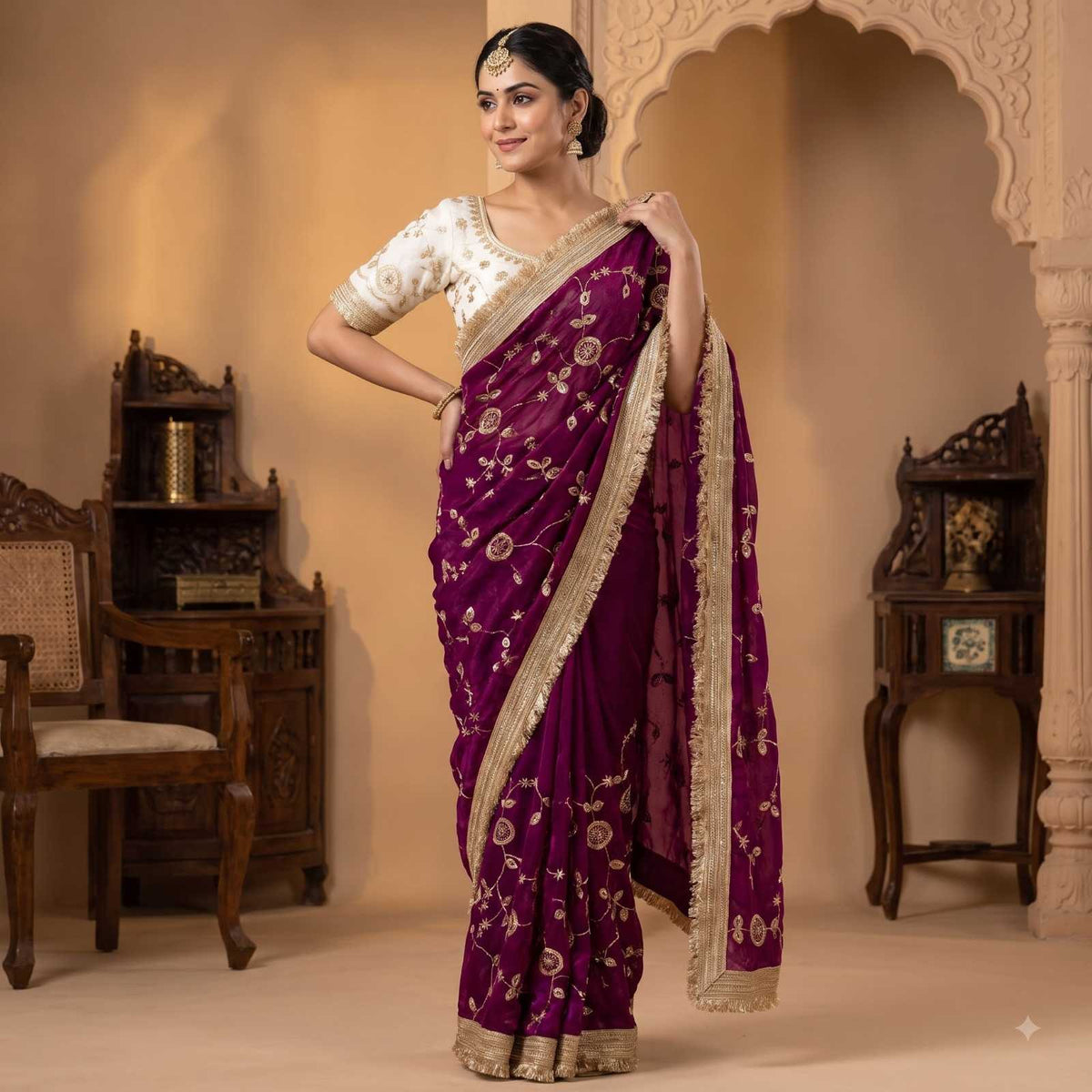 Lipi Space Silk Traditional Saree