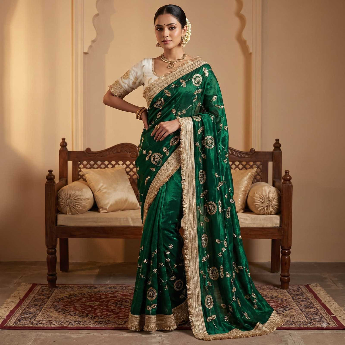 Lipi Space Silk Traditional Saree