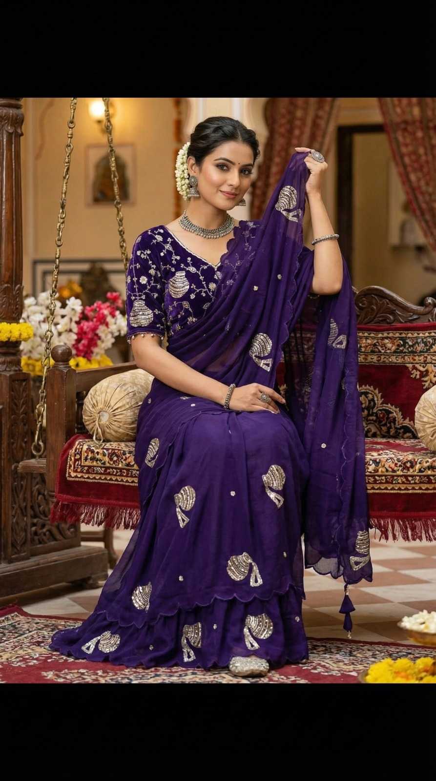 Mataka Satin Silk Soft Saree