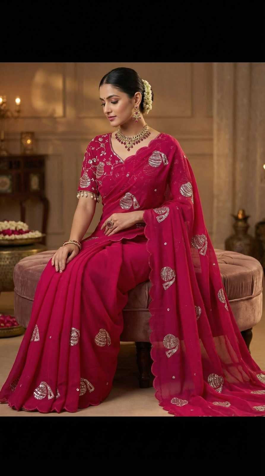 Mataka Satin Silk Soft Saree