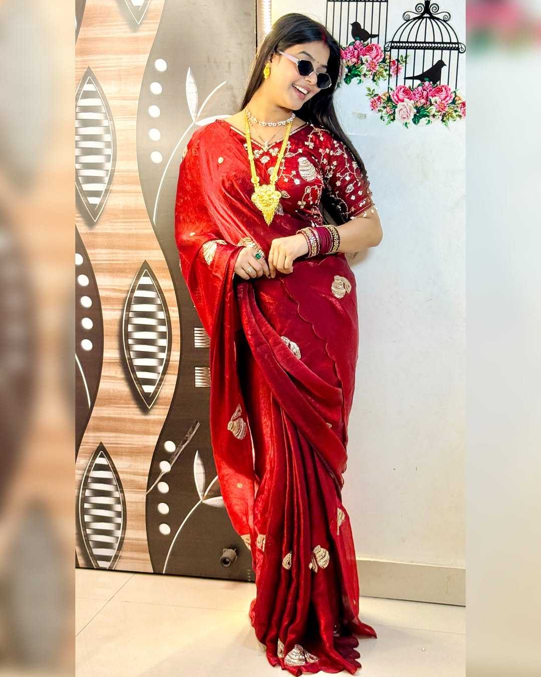 Mataka Satin Silk Soft Saree