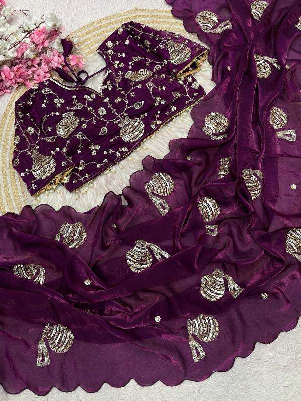 Mataka Satin Silk Soft Saree