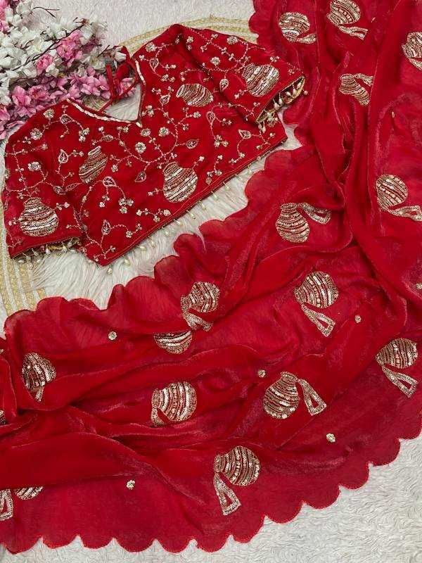 Mataka Satin Silk Soft Saree