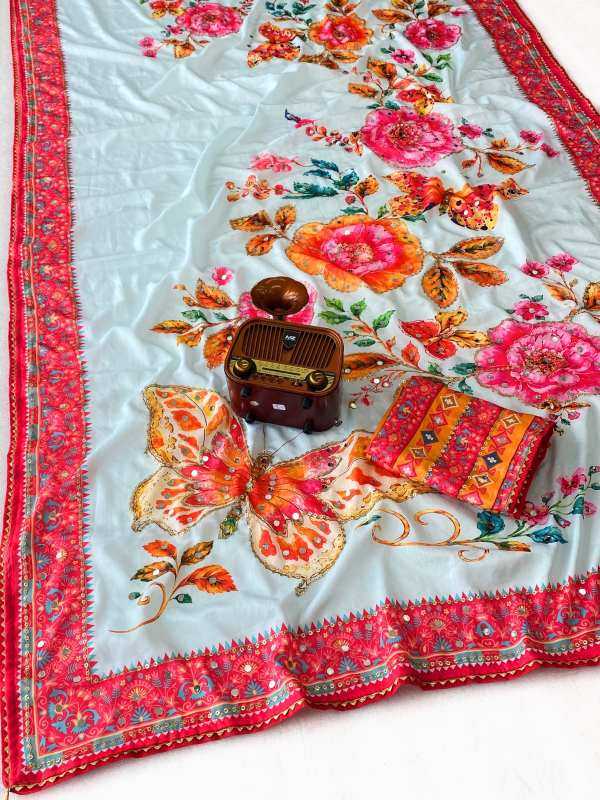 Miya Chinon Printed Saree