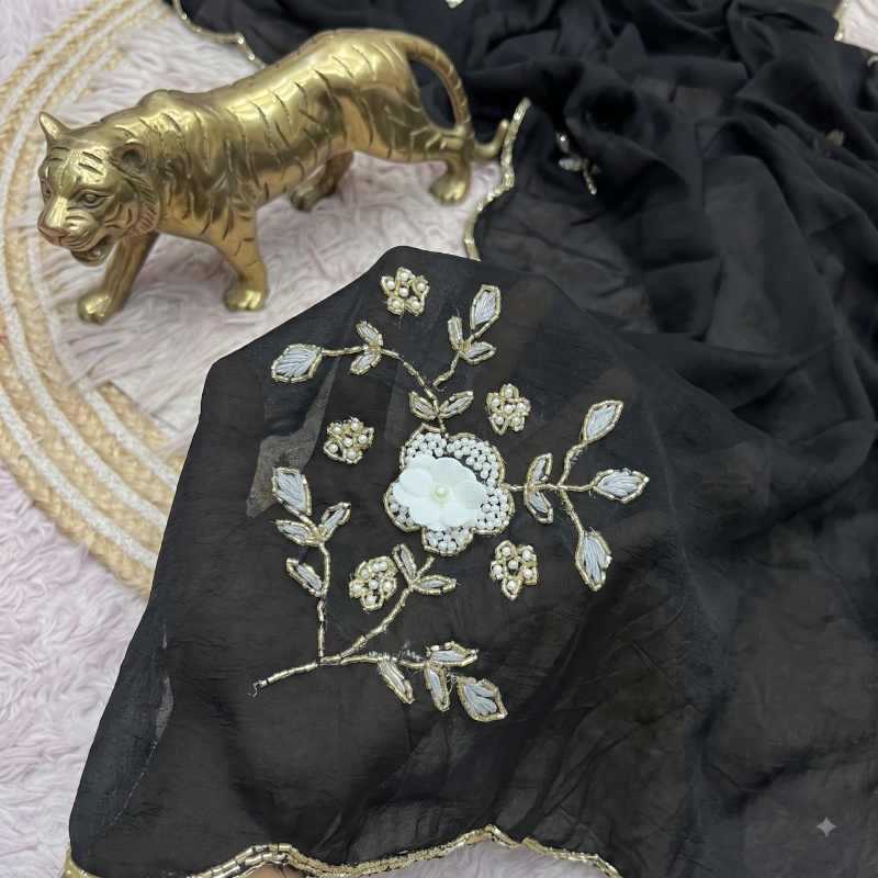 Crush Silk Designer Saree