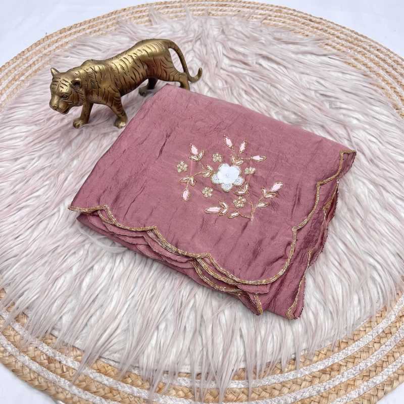 Crush Silk Designer Saree