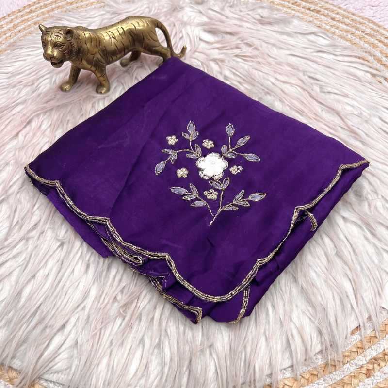 Crush Silk Designer Saree