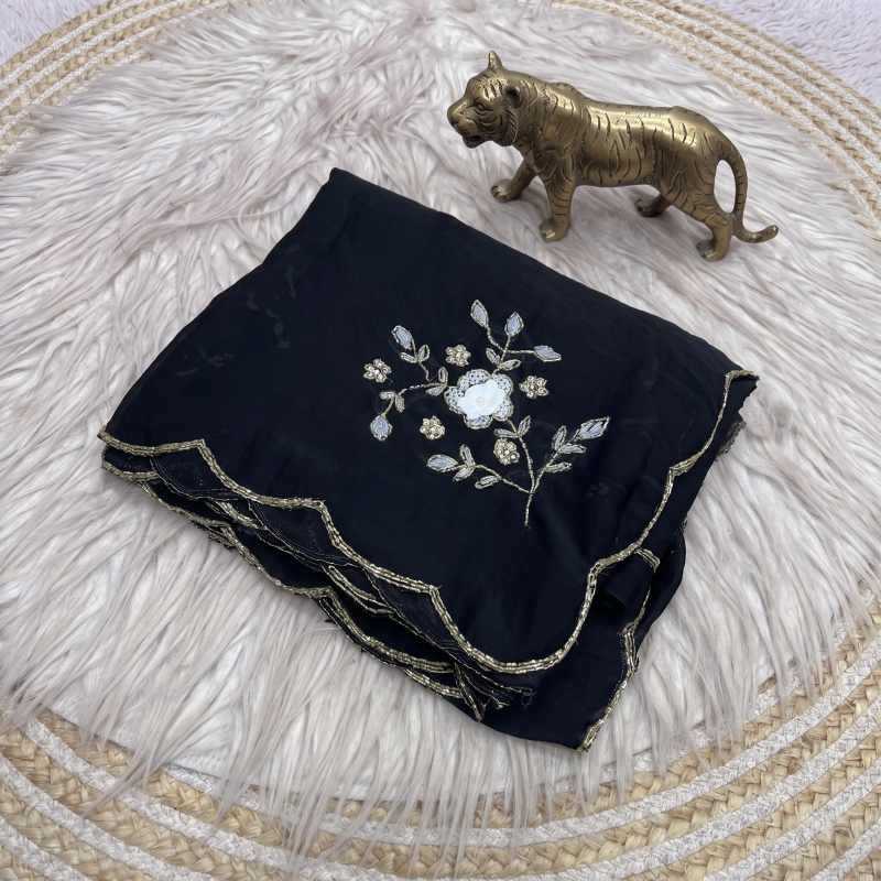 Crush Silk Designer Saree