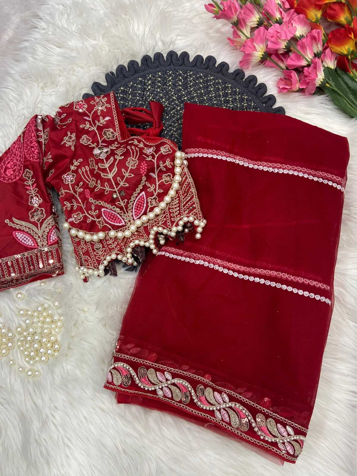 Pearl Of Net Saree