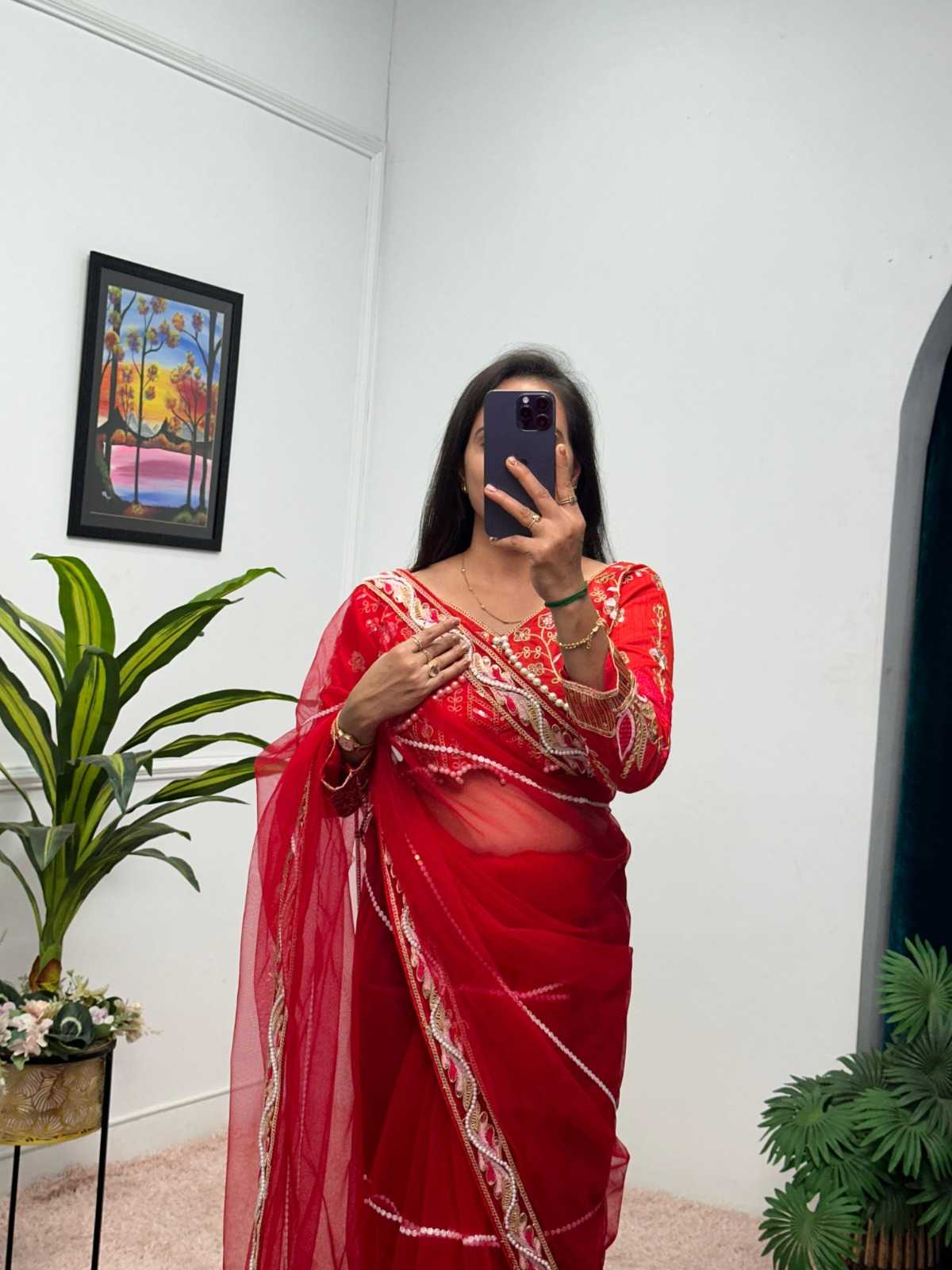 Pearl Of Net Saree