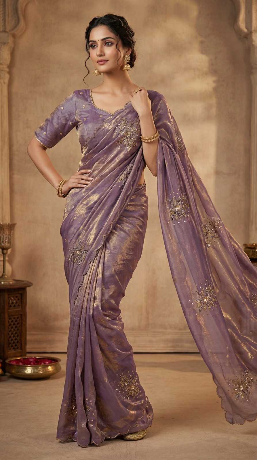 Sambhavi Satin Designer Saree