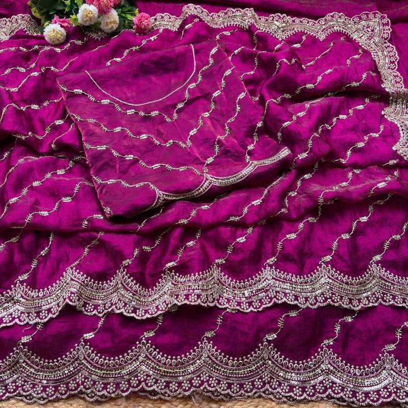 Space Silk Designer Saree