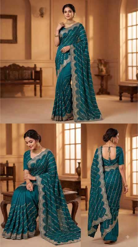 Space Silk Designer Saree