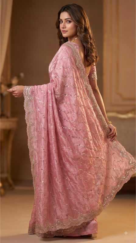 Space Silk Designer Saree