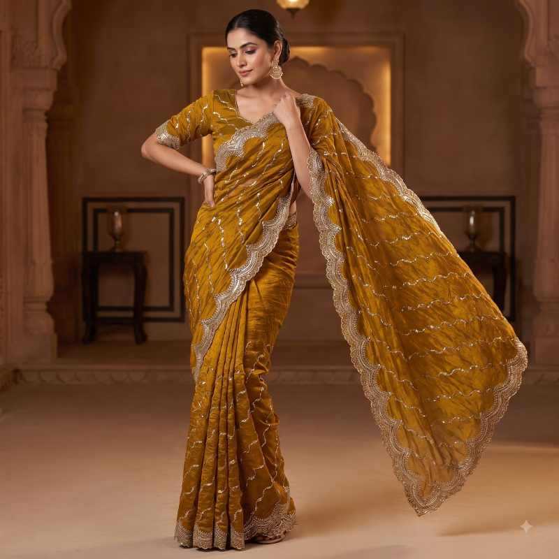 Space Silk Designer Saree