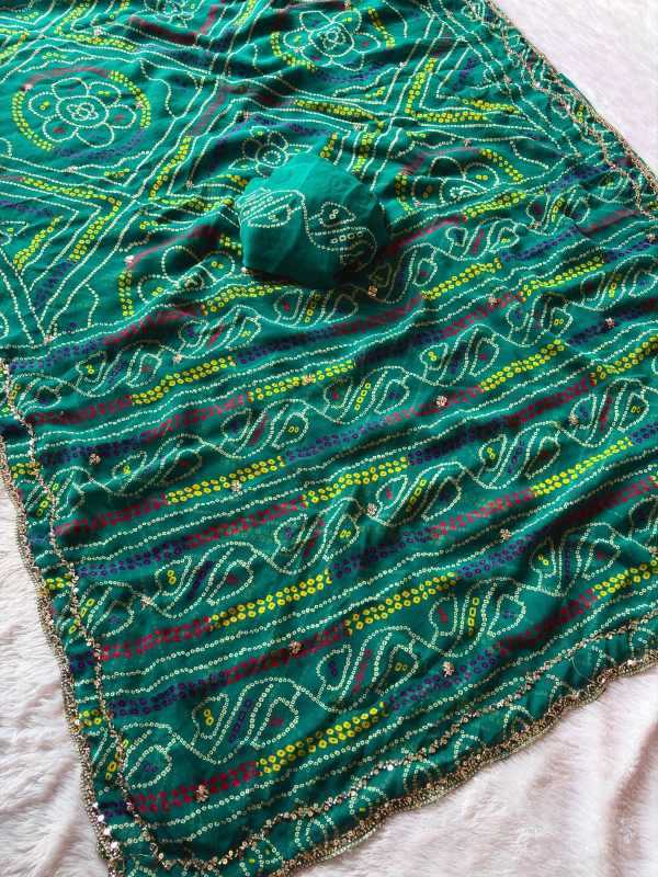 Faux Georgette Printed Saree