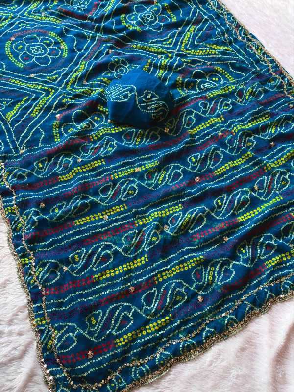 Faux Georgette Printed Saree