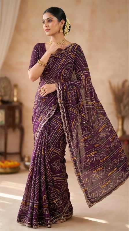 Faux Georgette Printed Saree