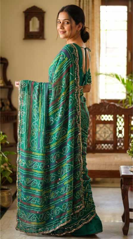 Faux Georgette Printed Saree