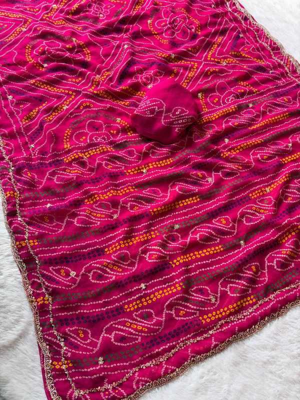 Faux Georgette Printed Saree