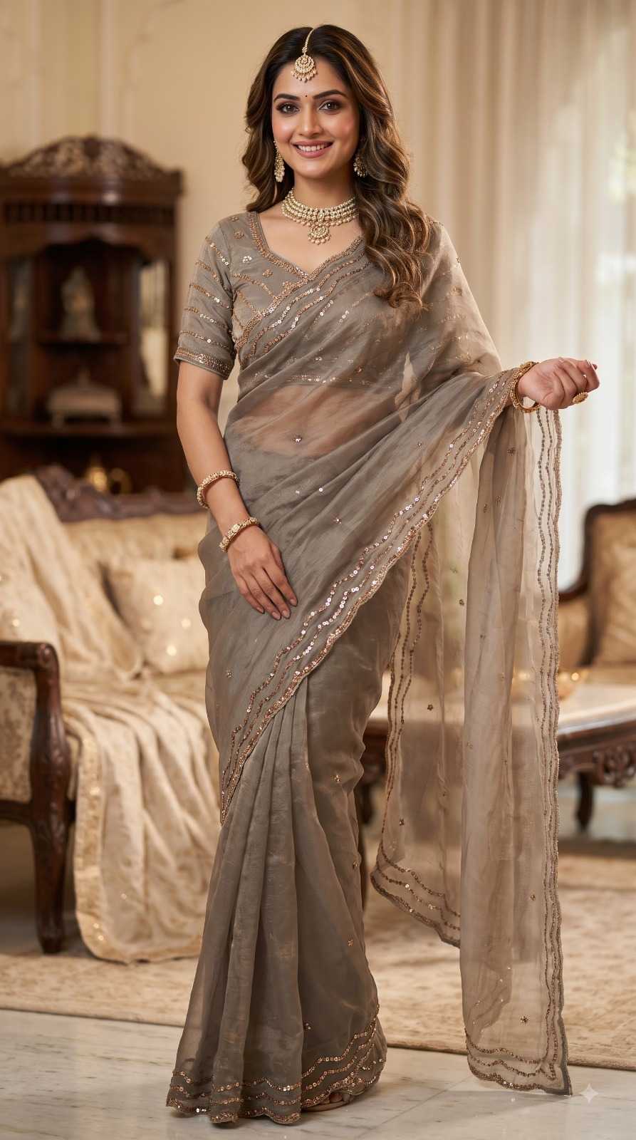 Satin Fancy Saree