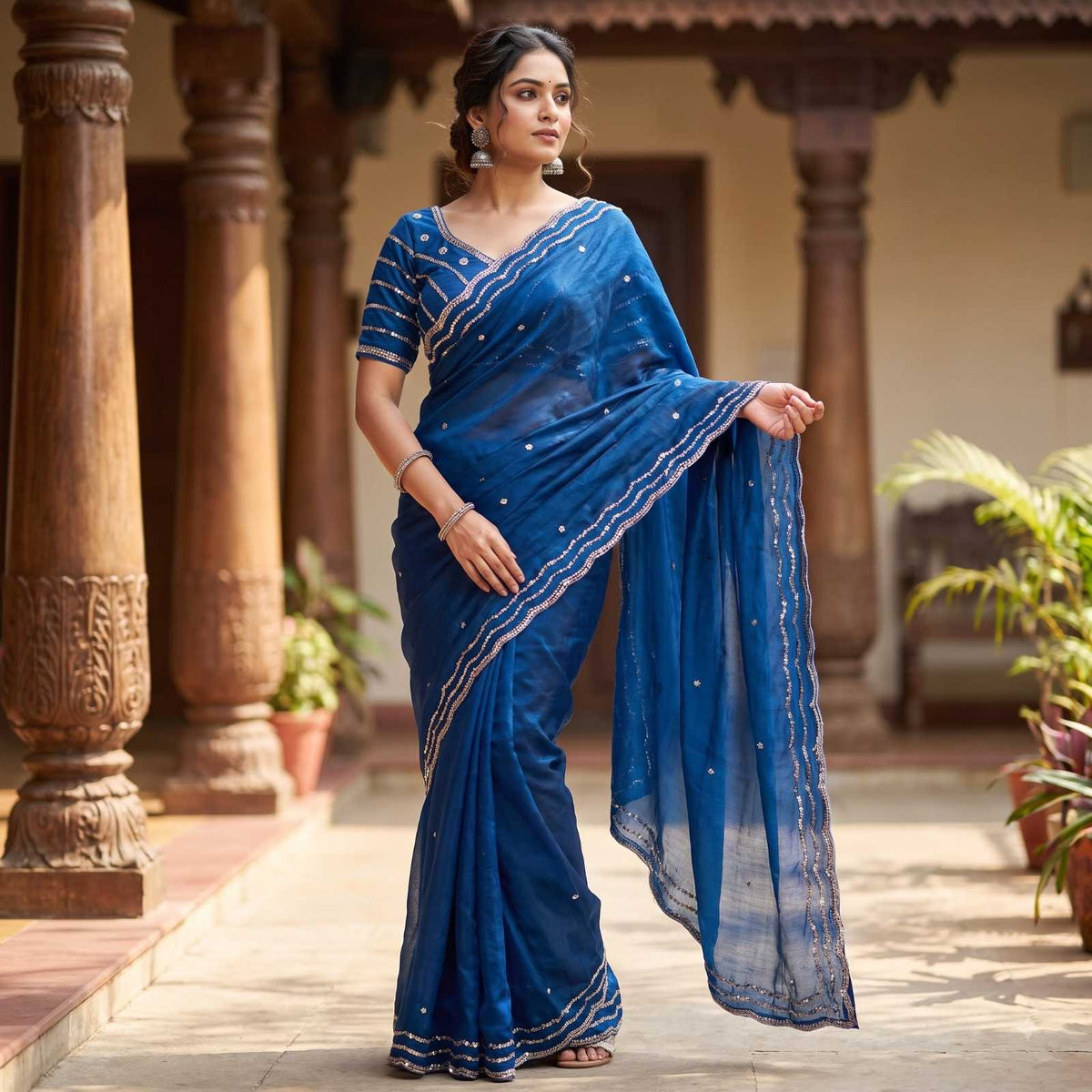 Satin Fancy Saree